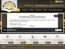 Tablet Screenshot of biblioteka.rozdrazew.pl